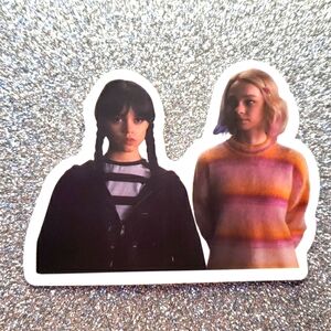 ADDAMS FAMILY waterproof sticker Wednesday Enid Sinclair opposites